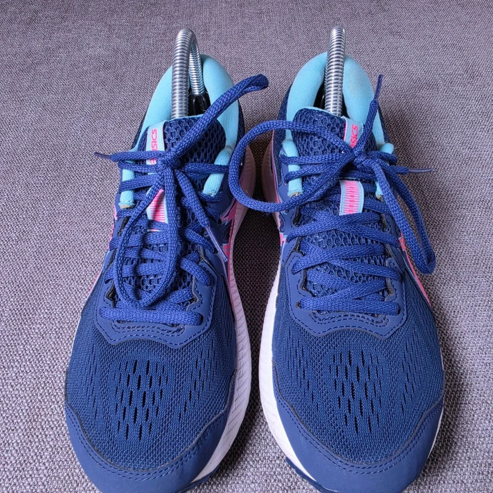 Asics Gel-Contend 7 Women 9 Blue Pink 1012B228 Running Shoes